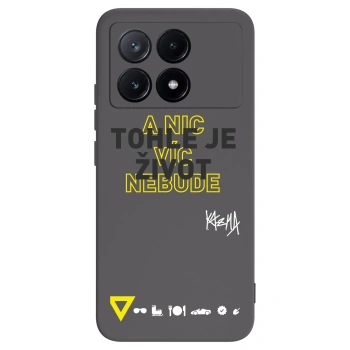 Picasee silikonový černý obal pro Xiaomi Poco X6 Pro - Kazma - TOHLE JE ŽIVOT A NIC VÍC NEBUDE