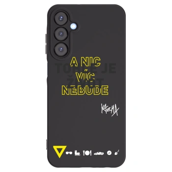Picasee silikonový černý obal pro Samsung Galaxy A25 A256B 5G - Kazma - TOHLE JE ŽIVOT A NIC VÍC NEBUDE
