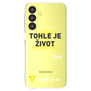 Picasee silikonový průhledný obal pro Samsung Galaxy A25 A256B 5G - Kazma - TOHLE JE ŽIVOT A NIC VÍC NEBUDE