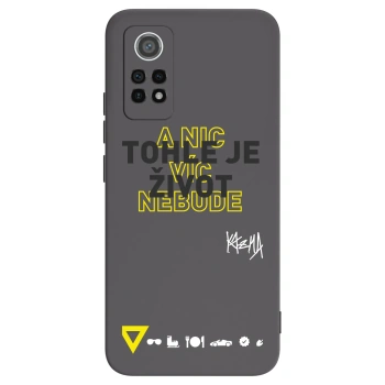 Picasee silikonový černý obal pro Xiaomi Redmi Note 12 Pro 4G - Kazma - TOHLE JE ŽIVOT A NIC VÍC NEBUDE