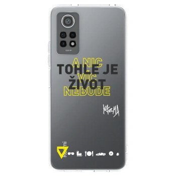 Picasee silikonový průhledný obal pro Xiaomi Redmi Note 12 Pro 4G - Kazma - TOHLE JE ŽIVOT A NIC VÍC NEBUDE