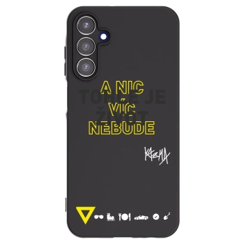 Picasee silikonový černý obal pro Samsung Galaxy A15 A155F 4G - Kazma - TOHLE JE ŽIVOT A NIC VÍC NEBUDE