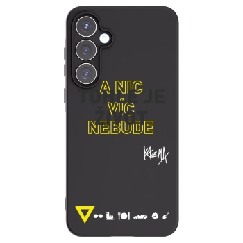 Picasee silikonový černý obal pro Samsung Galaxy A55 5G A556B - Kazma - TOHLE JE ŽIVOT A NIC VÍC NEBUDE