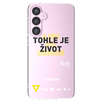 Picasee silikonový průhledný obal pro Samsung Galaxy A55 5G A556B - Kazma - TOHLE JE ŽIVOT A NIC VÍC NEBUDE