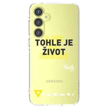Picasee silikonový průhledný obal pro Samsung Galaxy A35 5G A356B - Kazma - TOHLE JE ŽIVOT A NIC VÍC NEBUDE