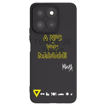 Picasee silikonový černý obal pro Honor X8b - Kazma - TOHLE JE ŽIVOT A NIC VÍC NEBUDE