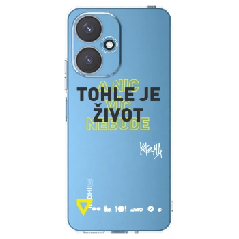 Picasee silikonový průhledný obal pro Xiaomi Redmi 13C 5G - Kazma - TOHLE JE ŽIVOT A NIC VÍC NEBUDE