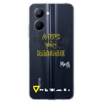 Picasee silikonový průhledný obal pro Realme C33 (2023) - Kazma - TOHLE JE ŽIVOT A NIC VÍC NEBUDE