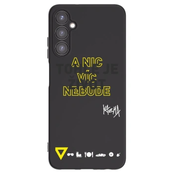 Picasee silikonový černý obal pro Samsung Galaxy A05s A057G - Kazma - TOHLE JE ŽIVOT A NIC VÍC NEBUDE