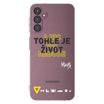 Picasee silikonový průhledný obal pro Samsung Galaxy A05s A057G - Kazma - TOHLE JE ŽIVOT A NIC VÍC NEBUDE