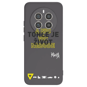 Picasee silikonový černý obal pro Realme 12 Pro 5G - Kazma - TOHLE JE ŽIVOT A NIC VÍC NEBUDE