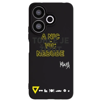 Picasee silikonový černý obal pro Xiaomi Redmi 13 4G - Kazma - TOHLE JE ŽIVOT A NIC VÍC NEBUDE