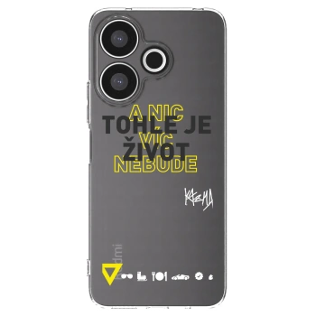 Picasee silikonový průhledný obal pro Xiaomi Redmi 13 4G - Kazma - TOHLE JE ŽIVOT A NIC VÍC NEBUDE