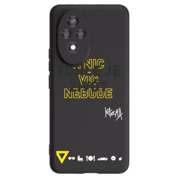 Picasee silikonový černý obal pro Honor 200 Pro 5G - Kazma - TOHLE JE ŽIVOT A NIC VÍC NEBUDE