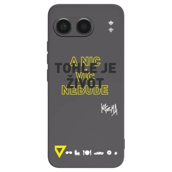 Picasee silikonový černý obal pro OnePlus Nord 4 - Kazma - TOHLE JE ŽIVOT A NIC VÍC NEBUDE