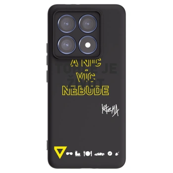 Picasee silikonový černý obal pro Xiaomi 14T Pro - Kazma - TOHLE JE ŽIVOT A NIC VÍC NEBUDE