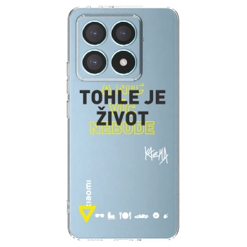 Picasee silikonový průhledný obal pro Xiaomi 14T Pro - Kazma - TOHLE JE ŽIVOT A NIC VÍC NEBUDE