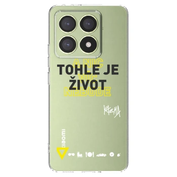 Picasee silikonový průhledný obal pro Xiaomi 14T - Kazma - TOHLE JE ŽIVOT A NIC VÍC NEBUDE