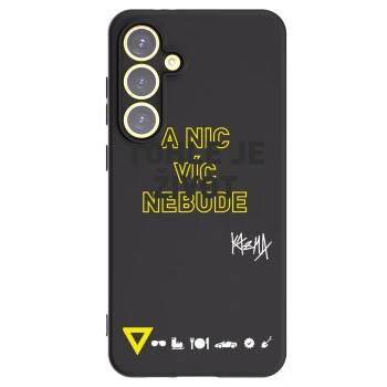 Picasee silikonový černý obal pro Samsung Galaxy S24 FE S721B - Kazma - TOHLE JE ŽIVOT A NIC VÍC NEBUDE