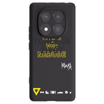Picasee silikonový černý obal pro Xiaomi Redmi Note 14 Pro 5G - Kazma - TOHLE JE ŽIVOT A NIC VÍC NEBUDE