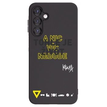 Picasee silikonový černý obal pro Samsung Galaxy A16 5G - Kazma - TOHLE JE ŽIVOT A NIC VÍC NEBUDE