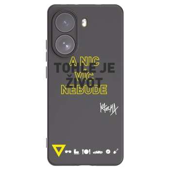 Picasee silikonový černý obal pro Xiaomi Poco X7 - Kazma - TOHLE JE ŽIVOT A NIC VÍC NEBUDE