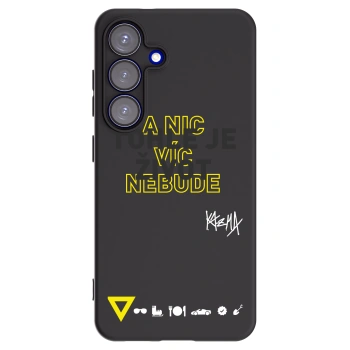 Picasee silikonový černý obal pro Samsung Galaxy S25 5G - Kazma - TOHLE JE ŽIVOT A NIC VÍC NEBUDE