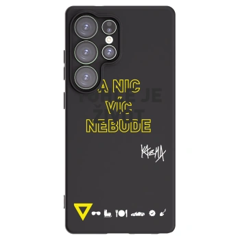Picasee silikonový černý obal pro Samsung Galaxy S25 Ultra 5G - Kazma - TOHLE JE ŽIVOT A NIC VÍC NEBUDE
