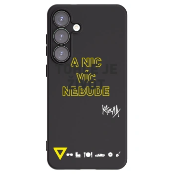 Picasee silikonový černý obal pro Samsung Galaxy S25+ 5G - Kazma - TOHLE JE ŽIVOT A NIC VÍC NEBUDE