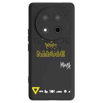 Picasee silikonový černý obal pro Honor Magic7 Lite 5G - Kazma - TOHLE JE ŽIVOT A NIC VÍC NEBUDE