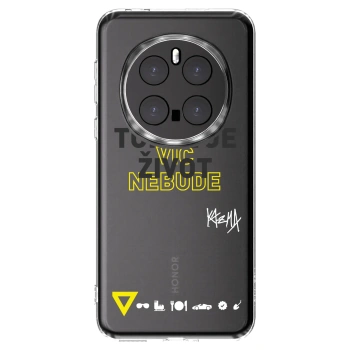 Picasee silikonový průhledný obal pro Honor Magic7 Pro 5G - Kazma - TOHLE JE ŽIVOT A NIC VÍC NEBUDE