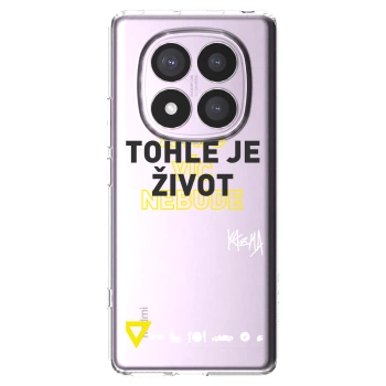 Picasee silikonový průhledný obal pro Xiaomi Redmi Note 14 Pro 4G - Kazma - TOHLE JE ŽIVOT A NIC VÍC NEBUDE