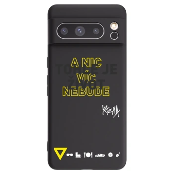 Picasee silikonový černý obal pro Google Pixel 8 Pro - Kazma - TOHLE JE ŽIVOT A NIC VÍC NEBUDE