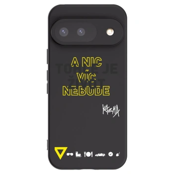 Picasee silikonový černý obal pro Google Pixel 9 - Kazma - TOHLE JE ŽIVOT A NIC VÍC NEBUDE