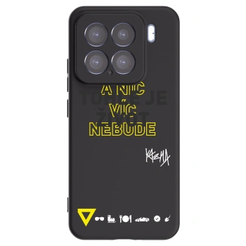 Picasee silikonový černý obal pro Xiaomi 15 - Kazma - TOHLE JE ŽIVOT A NIC VÍC NEBUDE