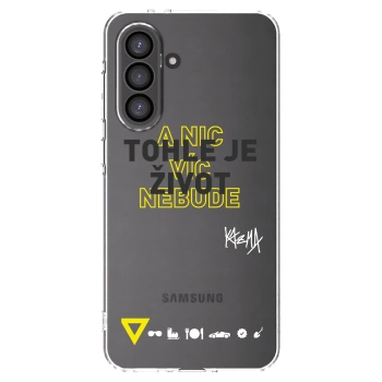 Picasee silikonový průhledný obal pro Samsung Galaxy A36 5G - Kazma - TOHLE JE ŽIVOT A NIC VÍC NEBUDE