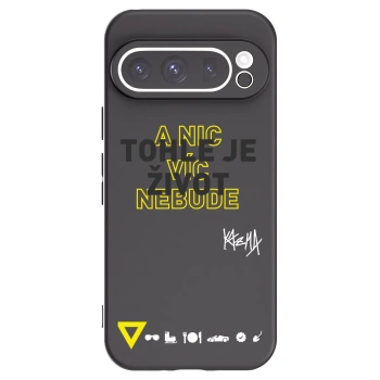 Picasee silikonový černý obal pro Google Pixel 9 Pro - Kazma - TOHLE JE ŽIVOT A NIC VÍC NEBUDE