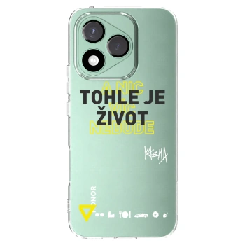 Picasee silikonový průhledný obal pro Honor 400 Lite 5G - Kazma - TOHLE JE ŽIVOT A NIC VÍC NEBUDE