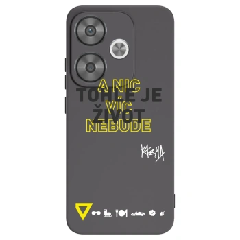 Picasee silikonový černý obal pro Xiaomi Poco F6 - Kazma - TOHLE JE ŽIVOT A NIC VÍC NEBUDE