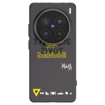 Picasee silikonový černý obal pro Vivo X200 Pro - Kazma - TOHLE JE ŽIVOT A NIC VÍC NEBUDE