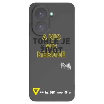 Picasee silikonový černý obal pro Xiaomi Redmi A5 - Kazma - TOHLE JE ŽIVOT A NIC VÍC NEBUDE