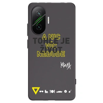 Picasee silikonový černý obal pro Xiaomi Poco F7 Pro 5G - Kazma - TOHLE JE ŽIVOT A NIC VÍC NEBUDE