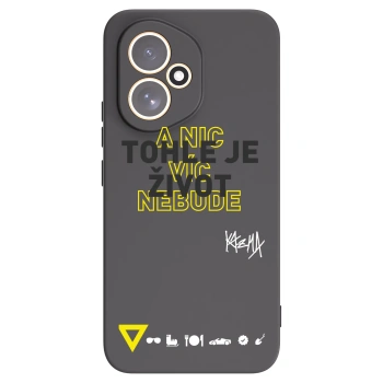 Picasee silikonový černý obal pro Honor 400 5G - Kazma - TOHLE JE ŽIVOT A NIC VÍC NEBUDE