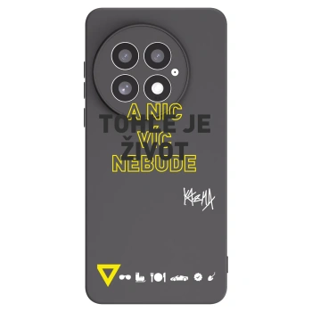 Picasee silikonový černý obal pro OnePlus 13 5G - Kazma - TOHLE JE ŽIVOT A NIC VÍC NEBUDE