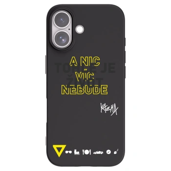 Picasee silikonový černý obal pro Apple iPhone 17 - Kazma - TOHLE JE ŽIVOT A NIC VÍC NEBUDE