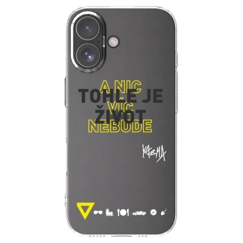 Picasee silikonový průhledný obal pro Apple iPhone 17 - Kazma - TOHLE JE ŽIVOT A NIC VÍC NEBUDE