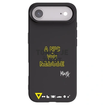 Picasee silikonový černý obal pro Apple iPhone Air - Kazma - TOHLE JE ŽIVOT A NIC VÍC NEBUDE
