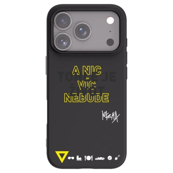 Picasee silikonový černý obal pro Apple iPhone 17 Pro - Kazma - TOHLE JE ŽIVOT A NIC VÍC NEBUDE