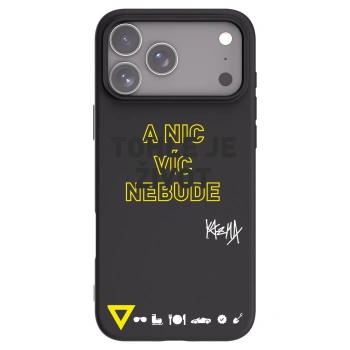 Picasee silikonový černý obal pro Apple iPhone 17 Pro Max - Kazma - TOHLE JE ŽIVOT A NIC VÍC NEBUDE