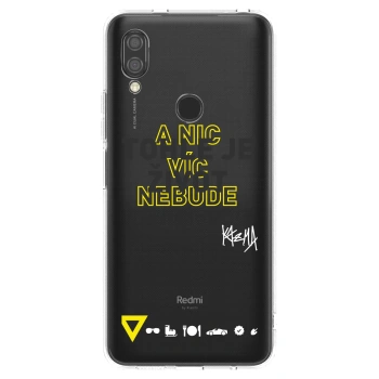 Picasee silikonový průhledný obal pro Xiaomi Redmi 7 - Kazma - TOHLE JE ŽIVOT A NIC VÍC NEBUDE